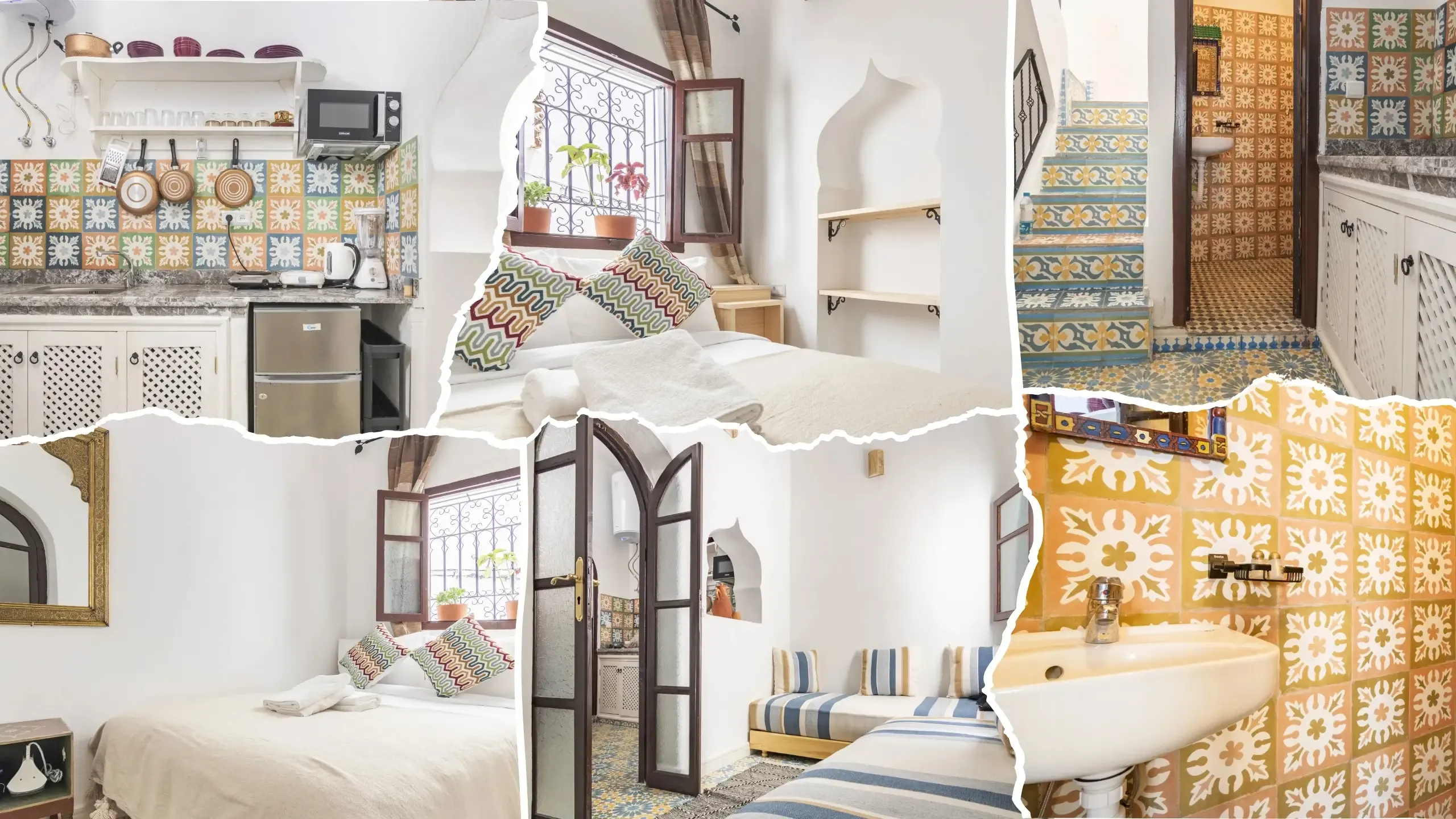 alojamiento en la medina de tánger vista interior