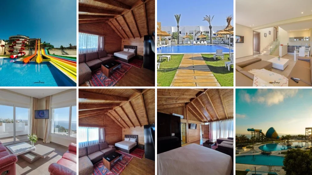 Mnar Park aqua park en Tánger: Apartamentos y actividades cerca de la playa