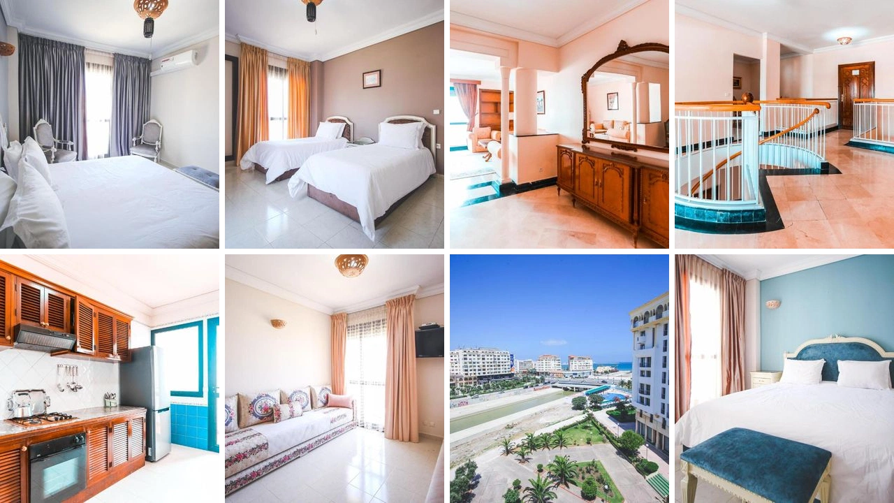 Appart Hotel Alia en Tánger: Apartamentos con vistas al mar y Wi-Fi
