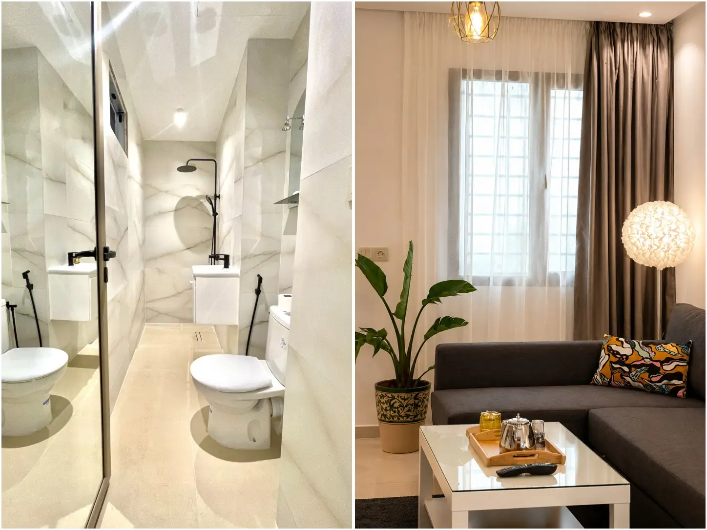 Dormitorio de Suite Vedre 3 en Tánger con camas individuales